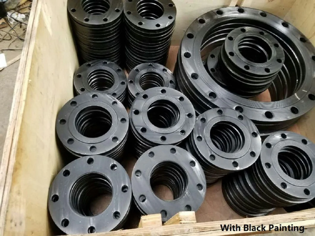 ISO7005 DIN Pn10 and Pn16 BS JIS 10K 5K GOST Py10 Py 16 Cl125 150lbs Flat Plate Sop Slip on Soff Steel Flange